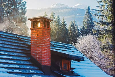 A chimney in the mountains